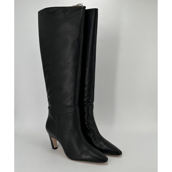 Everlane The Knee-High Banana Heel Boot in Black Leather sz 5 Women's Pull-on - Picture 4 of 4